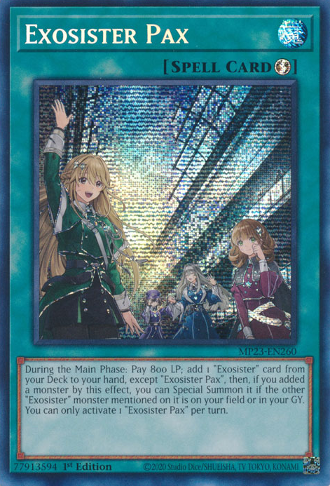 Exosister Pax [MP23-EN260] Prismatic Secret Rare | The Gaming-Verse