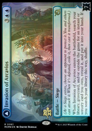 Invasion of Arcavios // Invocation of the Founders [March of the Machine Prerelease Promos] | The Gaming-Verse