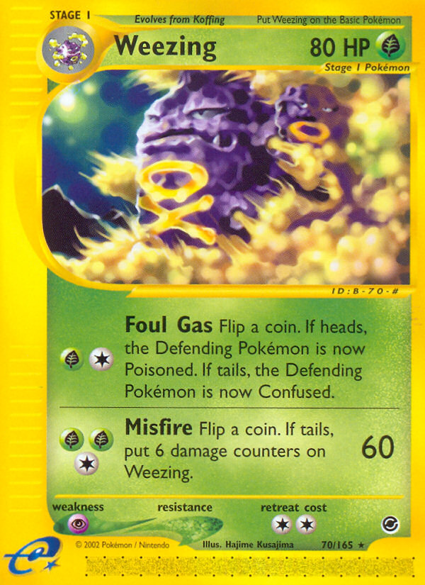 Weezing (70/165) [Expedition: Base Set] | The Gaming-Verse