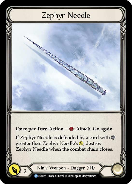 Zephyr Needle [CRU051] 1st Edition Cold Foil | The Gaming-Verse