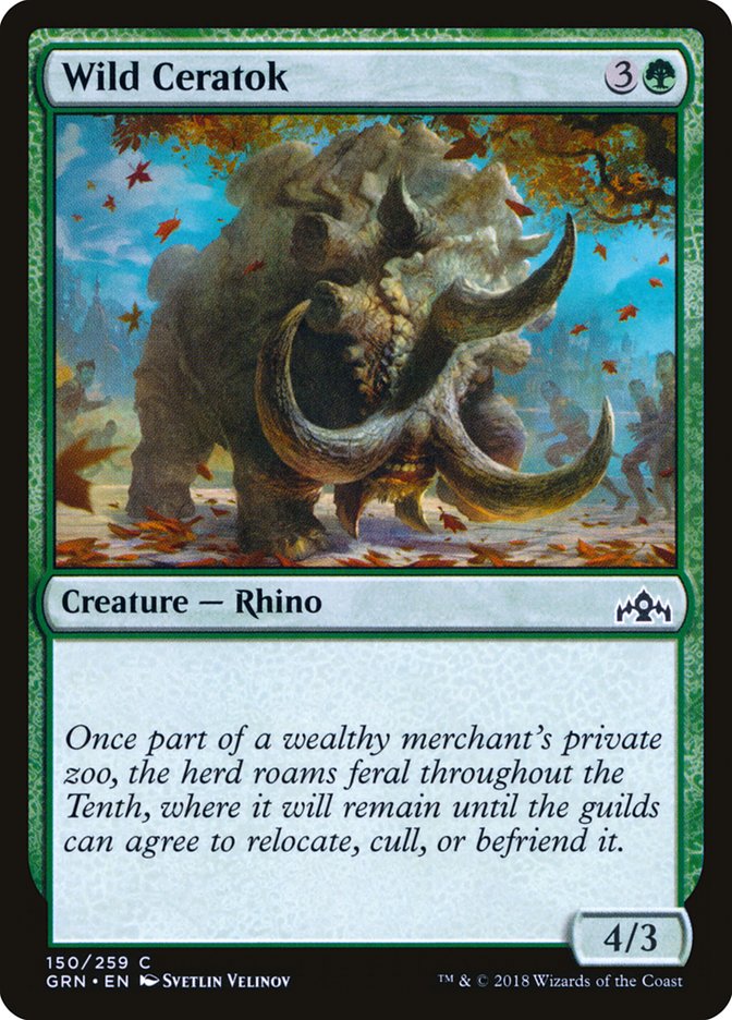 Wild Ceratok [Guilds of Ravnica] | The Gaming-Verse