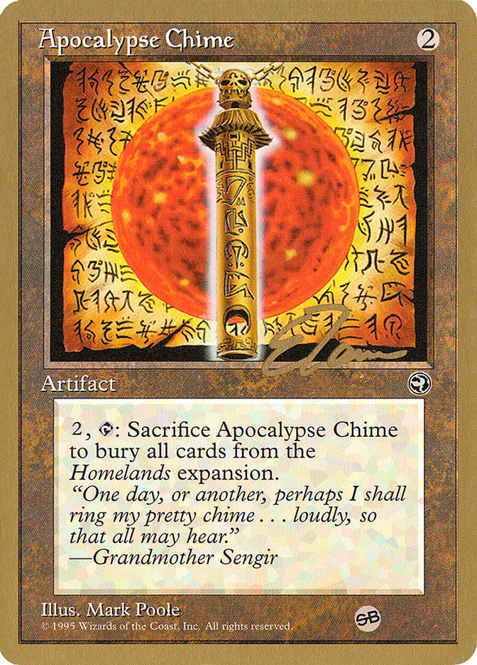 Apocalypse Chime (Eric Tam) (SB) [Pro Tour Collector Set] | The Gaming-Verse