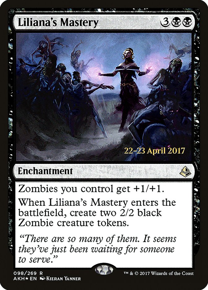 Liliana's Mastery  (Prerelease) [Amonkhet Prerelease Promos] | The Gaming-Verse