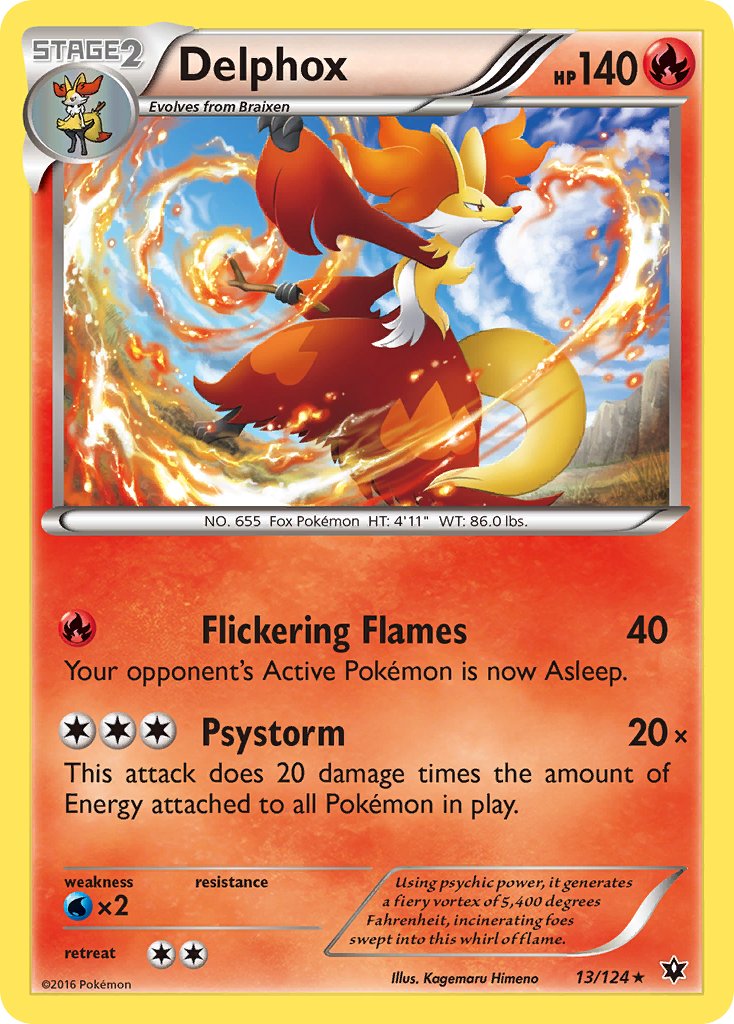 Delphox (13/124) (Theme Deck Exclusive) [XY: Fates Collide] | The Gaming-Verse