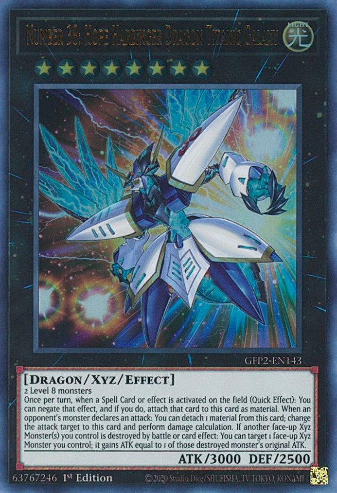 Number 38: Hope Harbinger Dragon Titanic Galaxy [GFP2-EN143] Ultra Rare | The Gaming-Verse