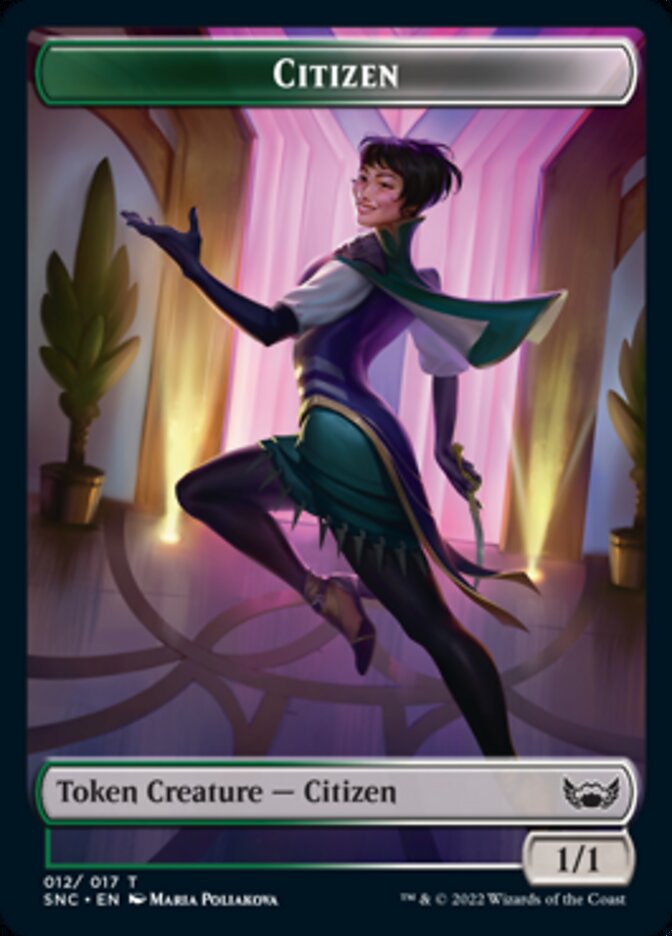 Food // Citizen Double-sided Token [Streets of New Capenna Commander Tokens] | The Gaming-Verse