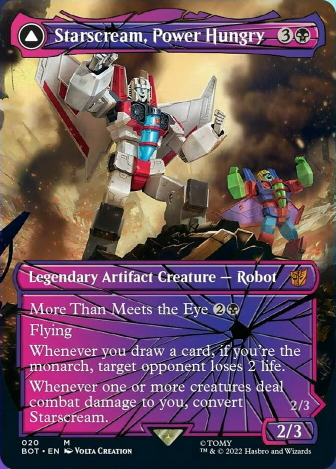 Starscream, Power Hungry // Starscream, Seeker Leader (Shattered Glass) [Universes Beyond: Transformers] | The Gaming-Verse