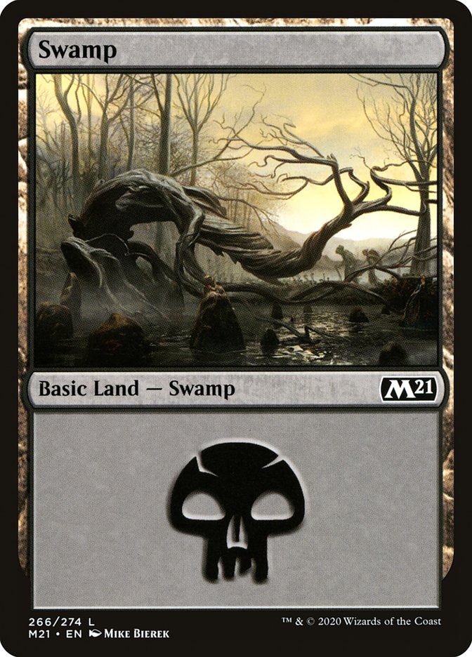 Swamp (#266) [Core Set 2021] | The Gaming-Verse