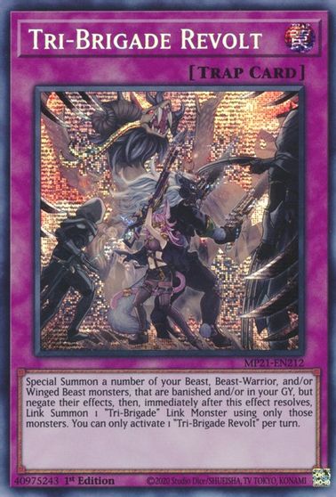 Tri-Brigade Revolt [MP21-EN212] Prismatic Secret Rare | The Gaming-Verse