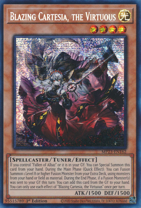 Blazing Cartesia, the Virtuous [MP23-EN162] Prismatic Secret Rare | The Gaming-Verse