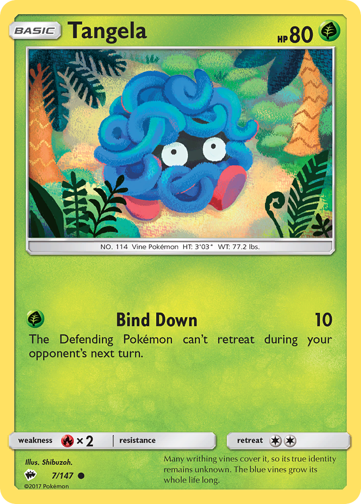 Tangela (7/147) [Sun & Moon: Burning Shadows] | The Gaming-Verse