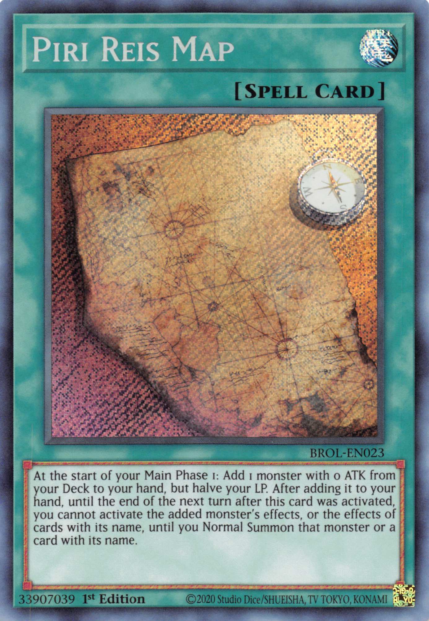 Piri Reis Map [BROL-EN023] Secret Rare | The Gaming-Verse