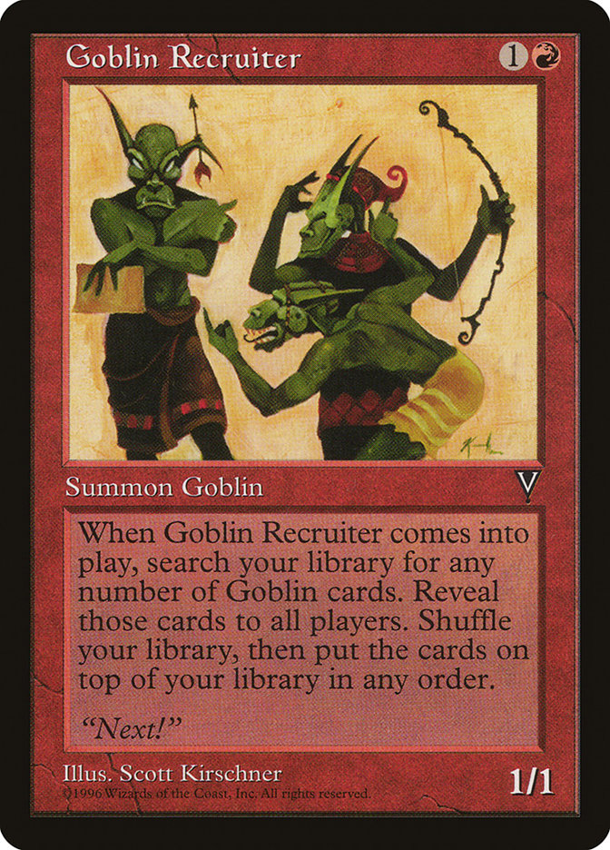 Goblin Recruiter [Visions] | The Gaming-Verse