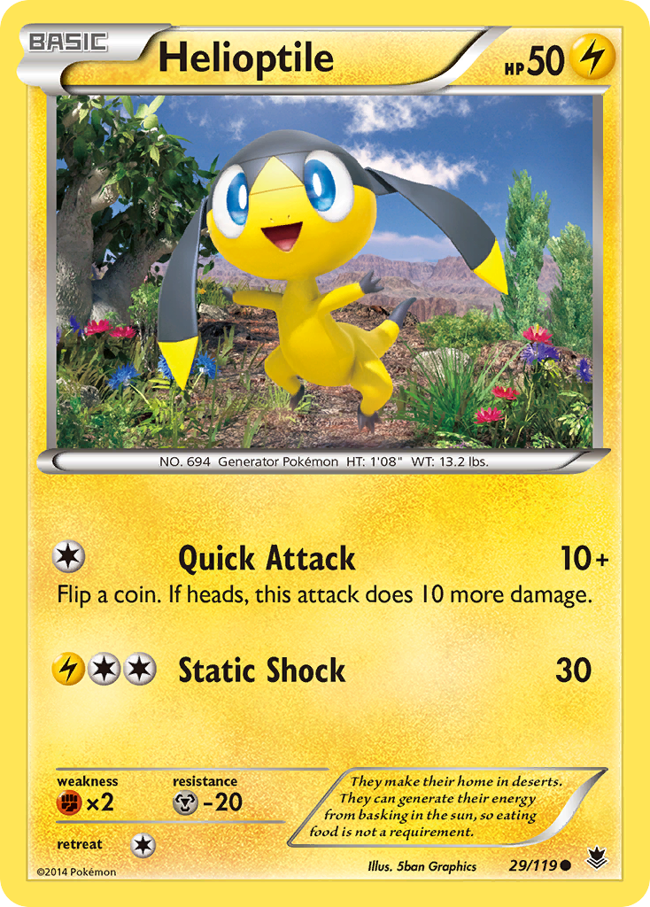 Helioptile (29/119) [XY: Phantom Forces] | The Gaming-Verse