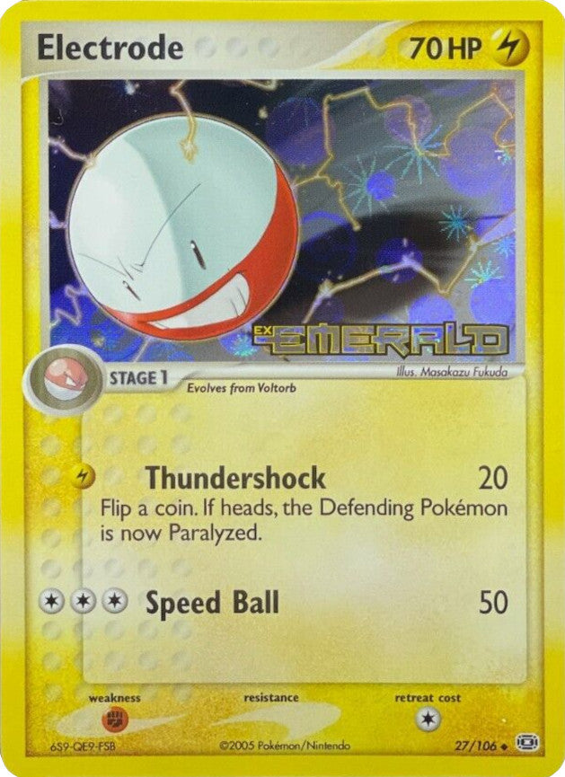 Electrode (27/106) (Stamped) [EX: Emerald] | The Gaming-Verse