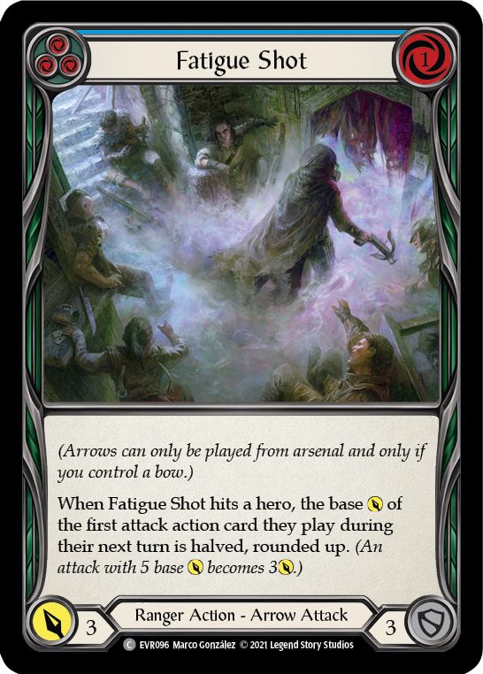 Fatigue Shot (Blue) [EVR096] (Everfest)  1st Edition Rainbow Foil | The Gaming-Verse