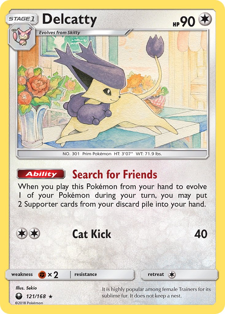 Delcatty (121/168) (Theme Deck Exclusive) [Sun & Moon: Celestial Storm] | The Gaming-Verse