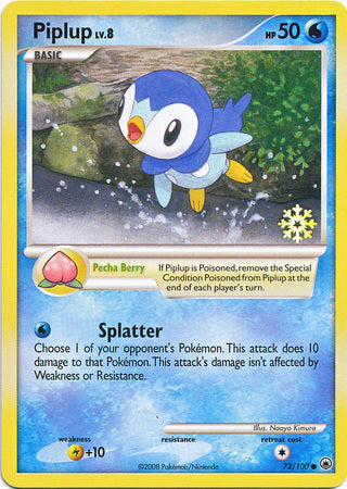 Piplup (72/100) [Countdown Calendar Promos] | The Gaming-Verse