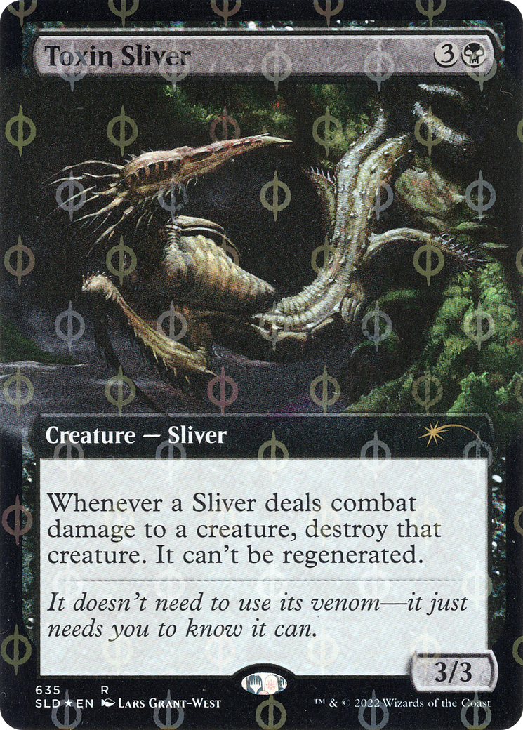 Toxin Sliver (Extended Art) (Step-and-Compleat Foil) [Secret Lair Drop Promos] | The Gaming-Verse