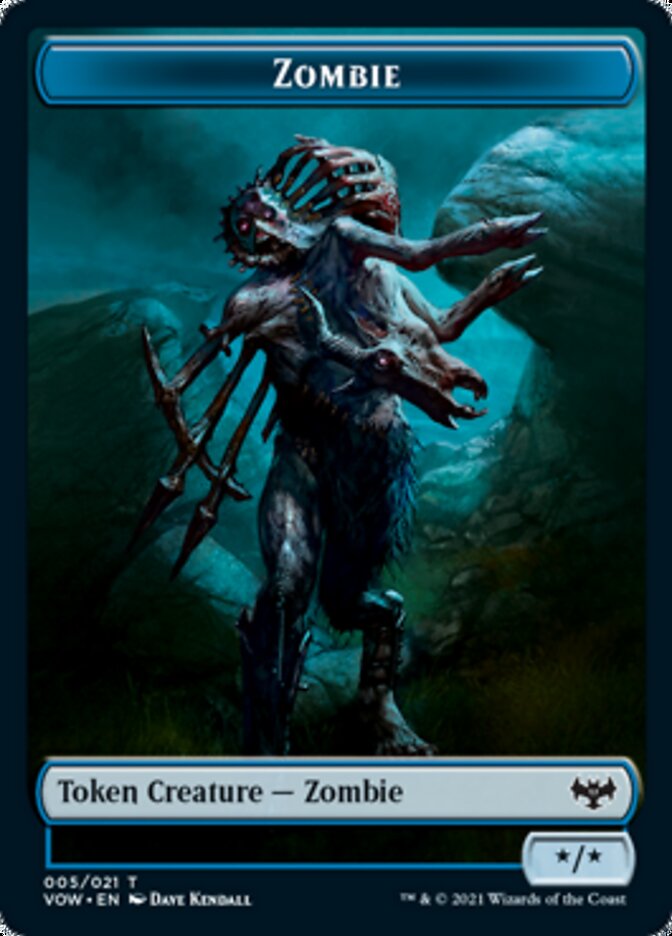 Zombie Token (005) [Innistrad: Crimson Vow Tokens] | The Gaming-Verse