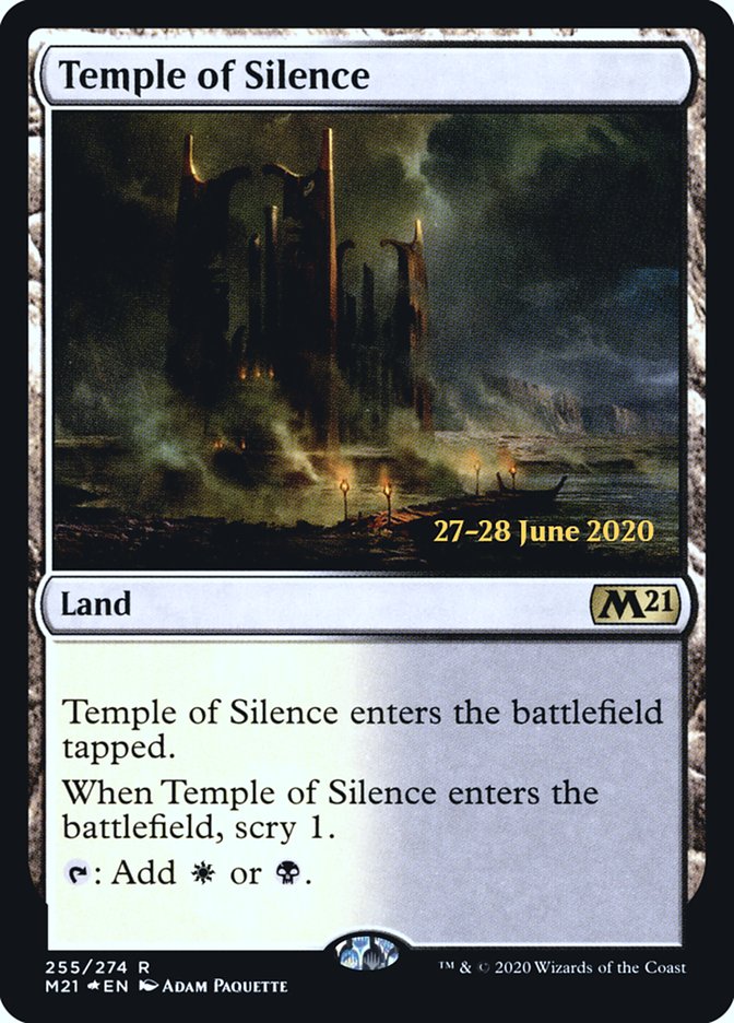 Temple of Silence  [Core Set 2021 Prerelease Promos] | The Gaming-Verse