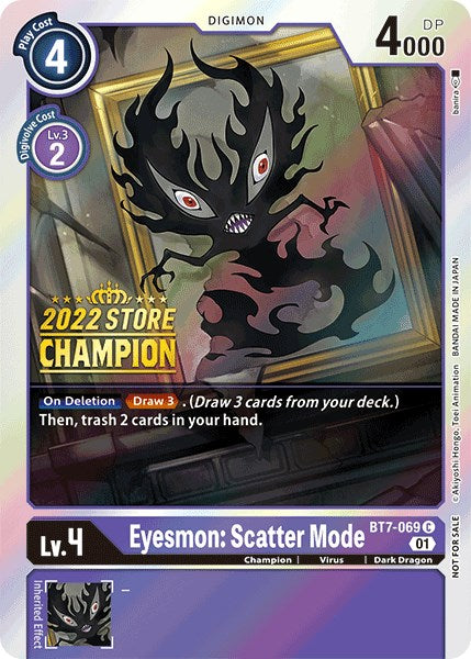 Eyesmon: Scatter Mode [BT7-069] (2022 Store Champion) [Next Adventure Promos] | The Gaming-Verse