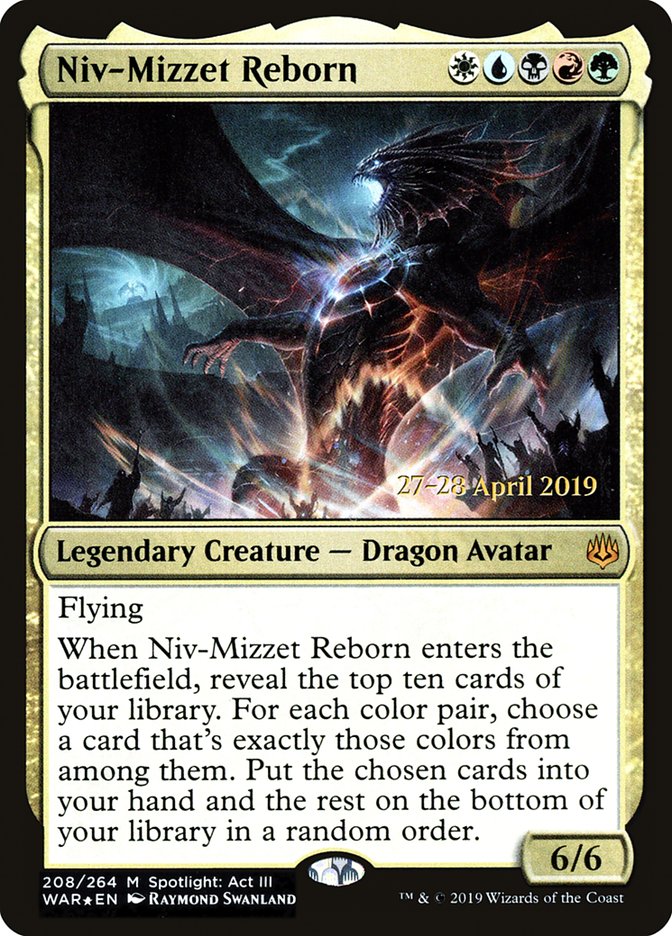 Niv-Mizzet Reborn  [War of the Spark Prerelease Promos] | The Gaming-Verse