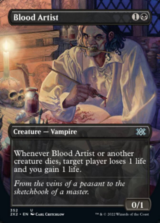 Blood Artist (Borderless Alternate Art) [Double Masters 2022] | The Gaming-Verse