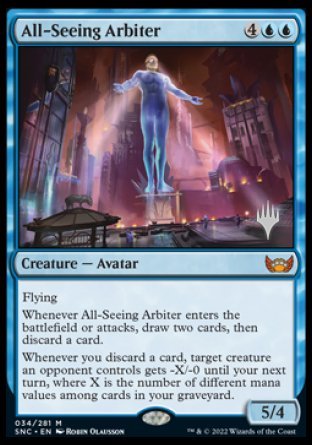 All-Seeing Arbiter (Promo Pack) [Streets of New Capenna Promos] | The Gaming-Verse