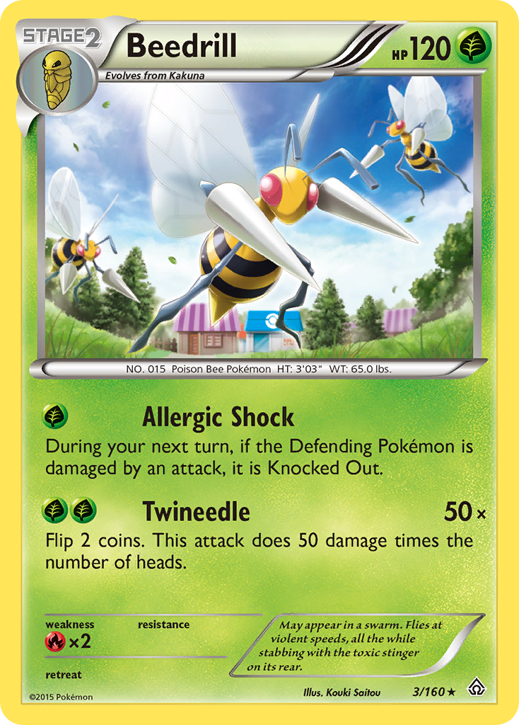 Beedrill (3/160) [XY: Primal Clash] | The Gaming-Verse