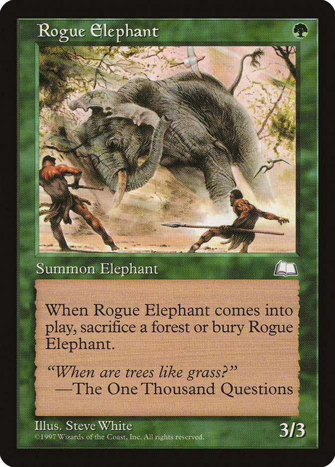 Rogue Elephant [Weatherlight] | The Gaming-Verse