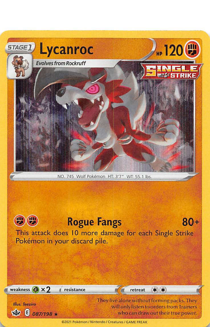 Lycanroc (087/198) [Sword & Shield: Chilling Reign] | The Gaming-Verse