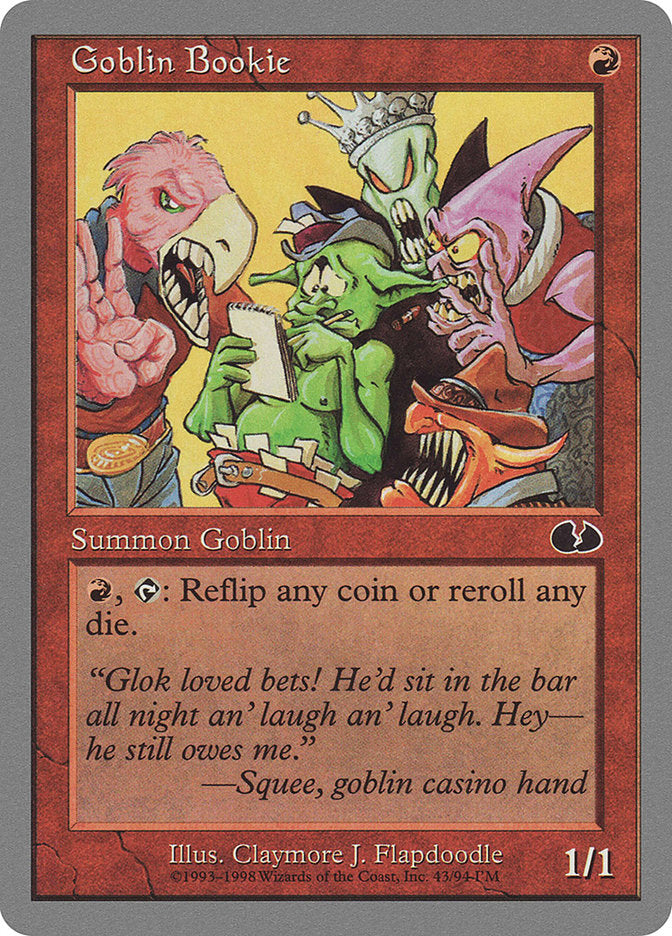 Goblin Bookie [Unglued] | The Gaming-Verse