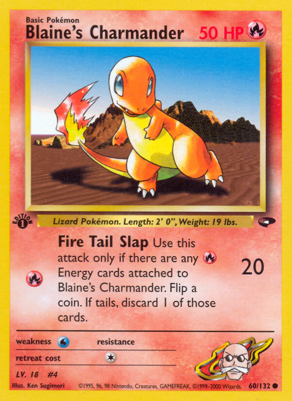 Blaine's Charmander (60/132) [Gym Challenge 1st Edition] | The Gaming-Verse