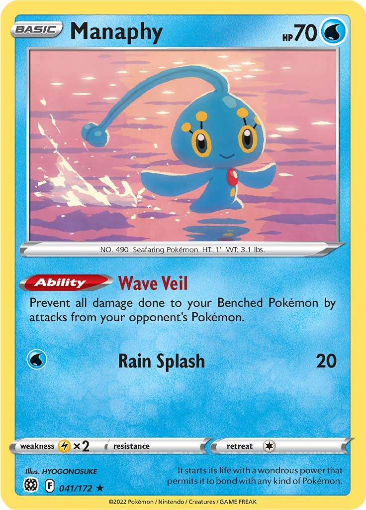 Manaphy (041/172) [Sword & Shield: Brilliant Stars] | The Gaming-Verse