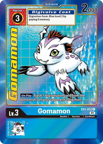 Gomamon [EX1-012] (Alternate Art) [Classic Collection] | The Gaming-Verse