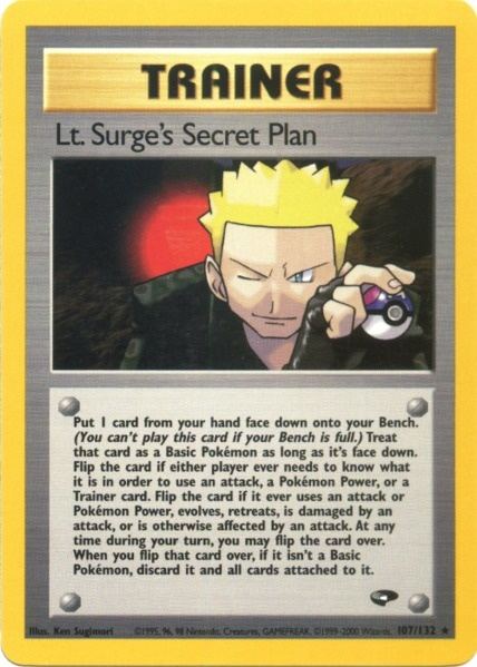 Lt. Surge's Secret Plan (107/132) [Gym Challenge Unlimited] | The Gaming-Verse