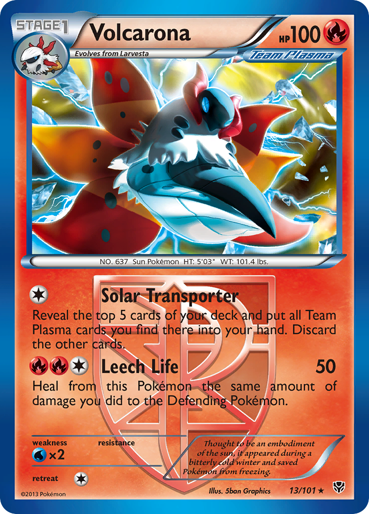 Volcarona (13/101) [Black & White: Plasma Blast] | The Gaming-Verse