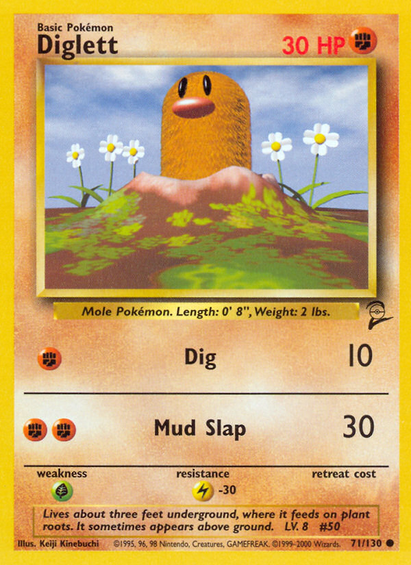 Diglett (71/130) [Base Set 2] | The Gaming-Verse