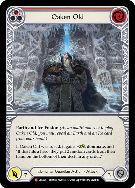 Oaken Old [ELE005] (Tales of Aria)  1st Edition Rainbow Foil | The Gaming-Verse