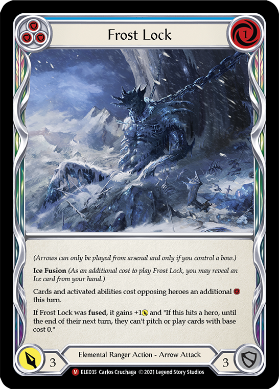 Frost Lock [ELE035] (Tales of Aria)  1st Edition Rainbow Foil | The Gaming-Verse