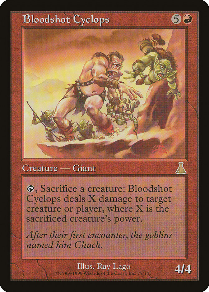 Bloodshot Cyclops [Urza's Destiny] | The Gaming-Verse