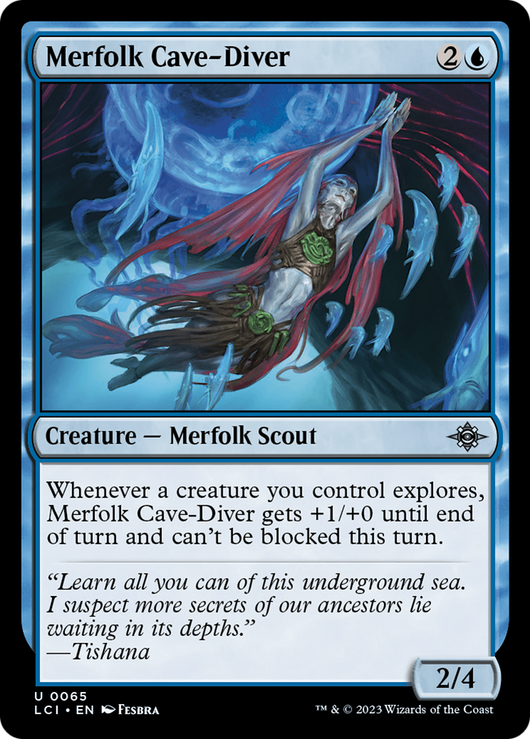Merfolk Cave-Diver [The Lost Caverns of Ixalan] | The Gaming-Verse
