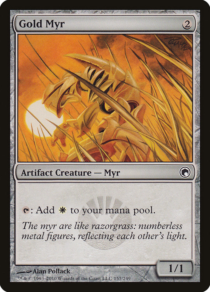 Gold Myr [Scars of Mirrodin] | The Gaming-Verse