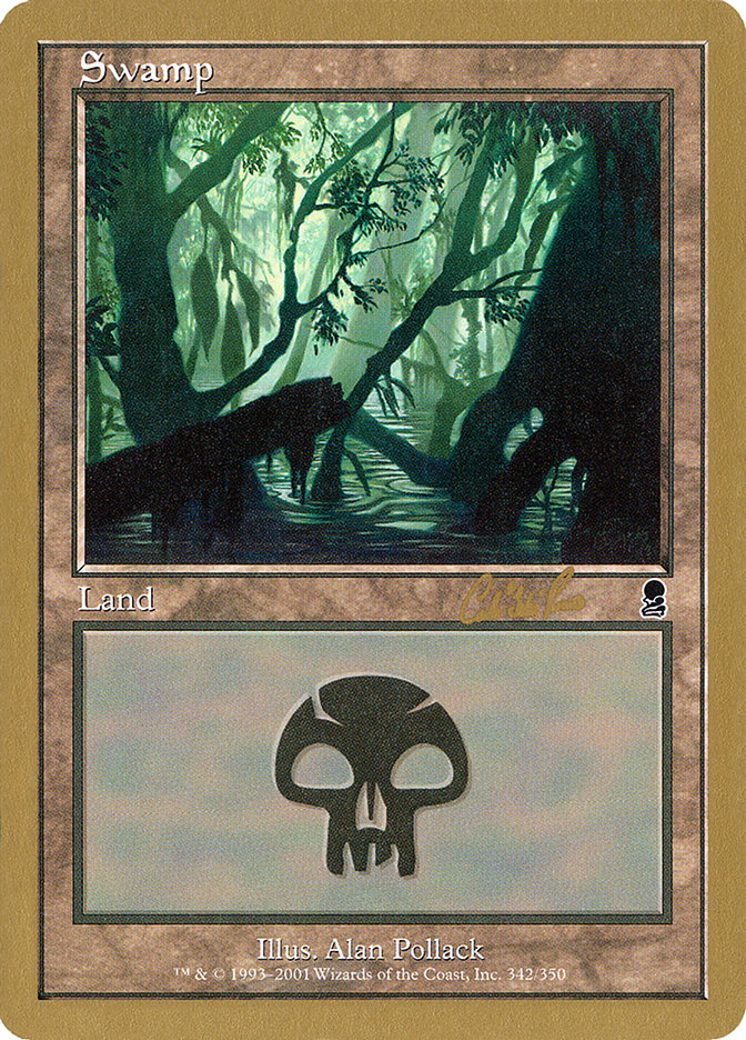 Swamp (cr342) (Carlos Romao) [World Championship Decks 2002] | The Gaming-Verse