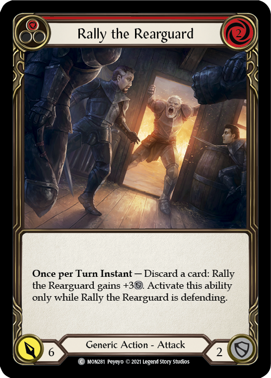 Rally the Rearguard (Red) [MON281] 1st Edition Normal | The Gaming-Verse