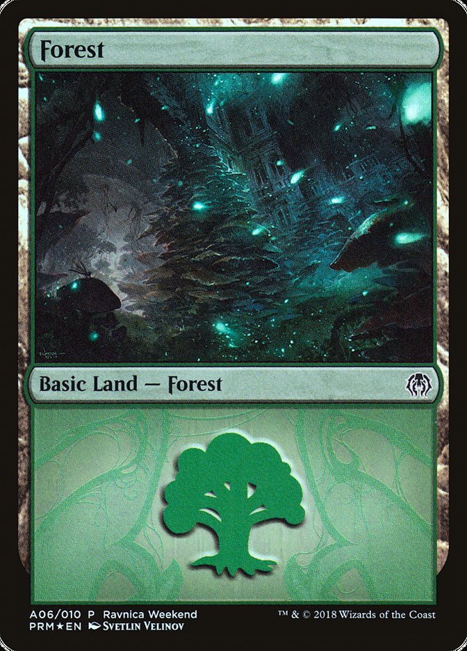 Forest (#A06) [Guilds of Ravnica Ravnica Weekend] | The Gaming-Verse