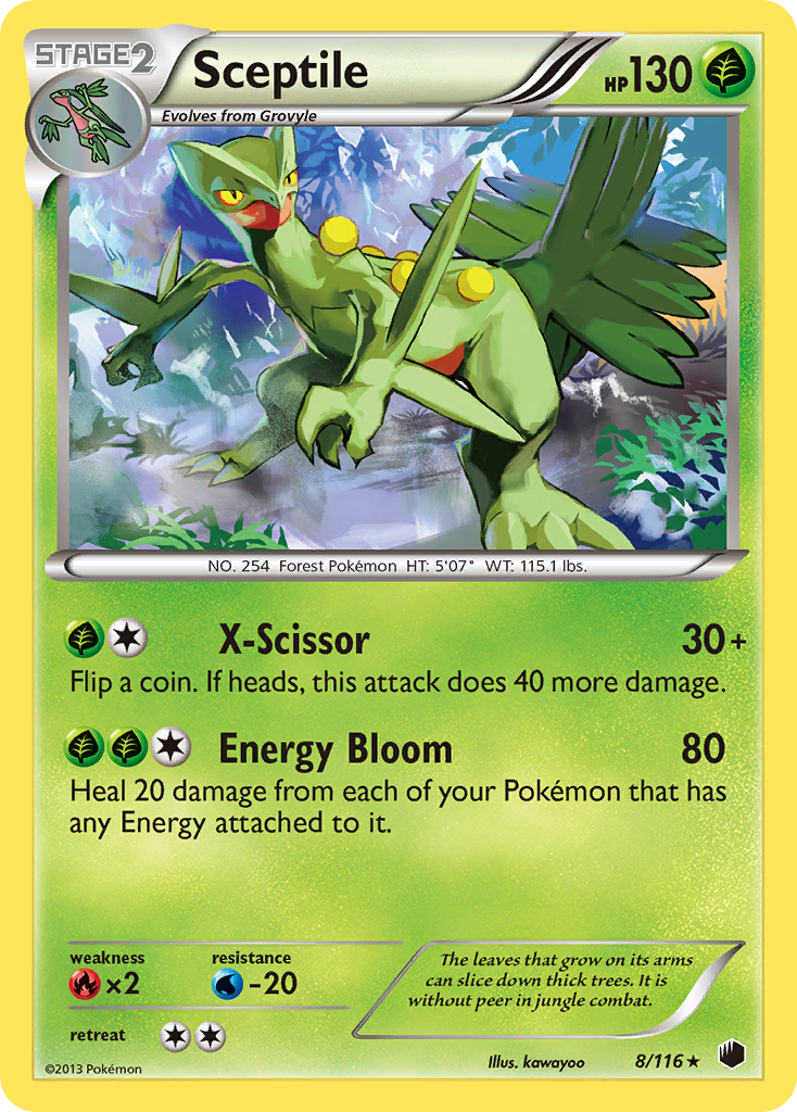 Sceptile (8/116) [Black & White: Plasma Freeze] | The Gaming-Verse