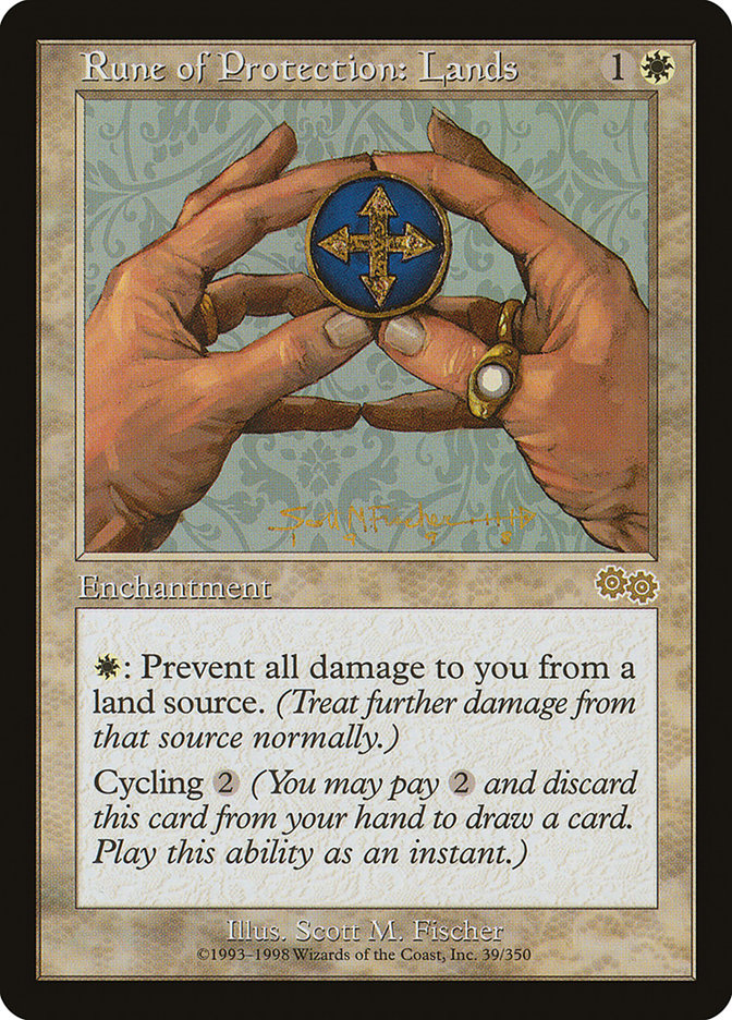 Rune of Protection: Lands [Urza's Saga] | The Gaming-Verse