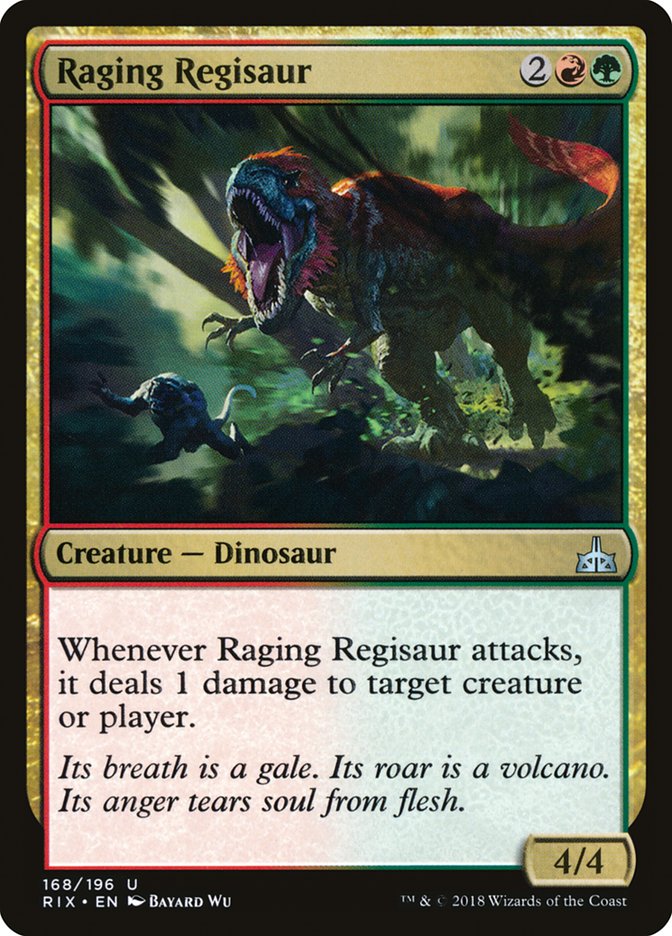 Raging Regisaur [Rivals of Ixalan] | The Gaming-Verse